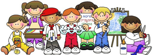 Grafika grupy uśmiechniętych dzieci